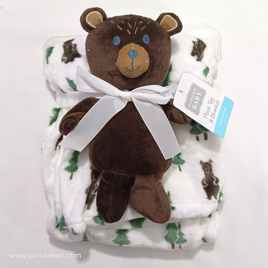 Baby Blanket With Plush Toy