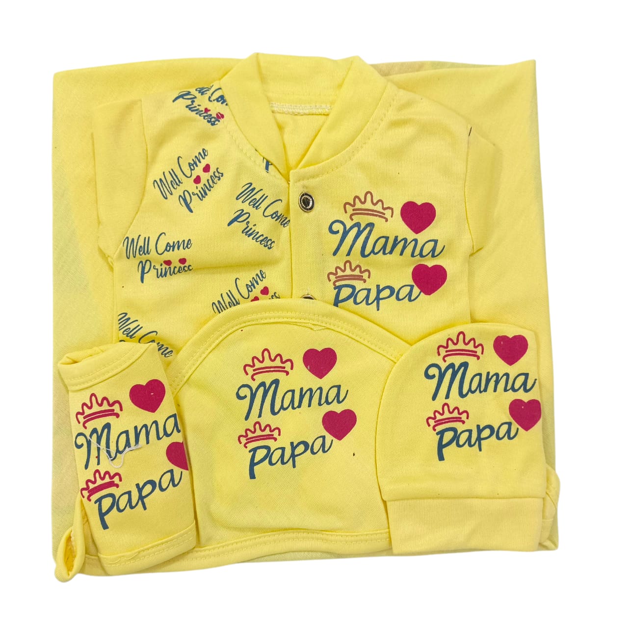 CN552 Newborn Summer Soft Cotton Starter Set 5 Pcs