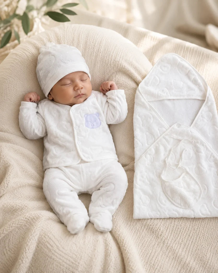 Newborn Velvet Winter Starter Set 7 Pcs