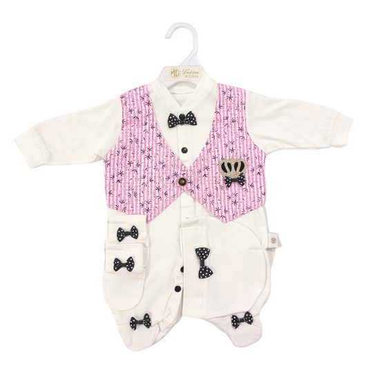 CNP01 Turkish Prince Romper with Cap & Mittens