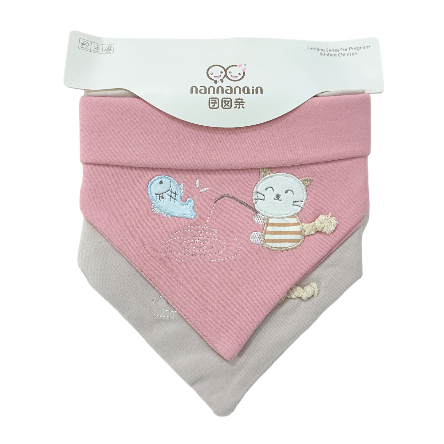 0 to 6 Months Banddana Bibs Pack of 2