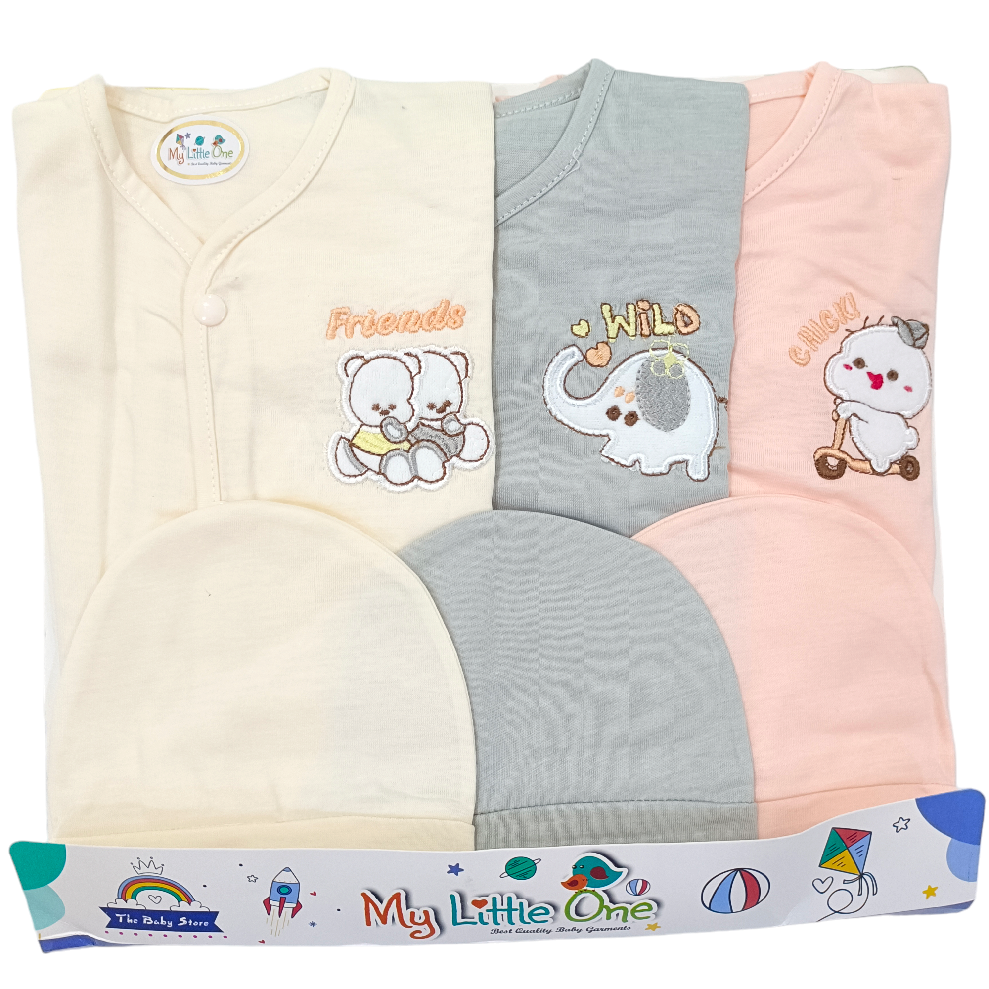 CN319 Newborn Summer Dresses Pack of 3