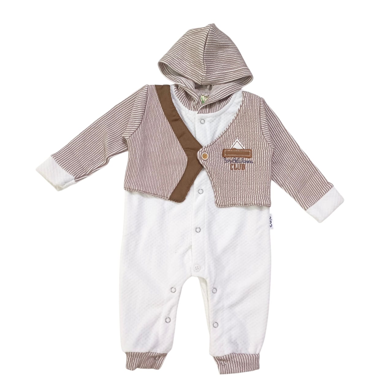CNW246 Newborn Winter Hooded Romper