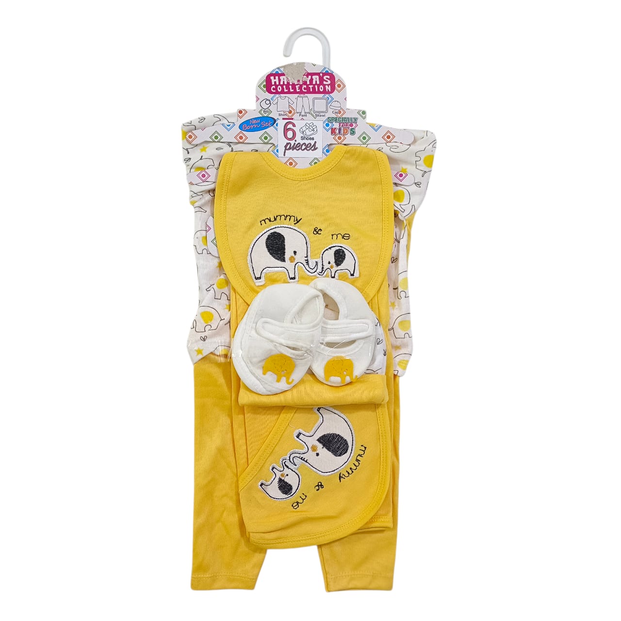 CN303 Newborn Starter Set With Shoes 6 Pcs