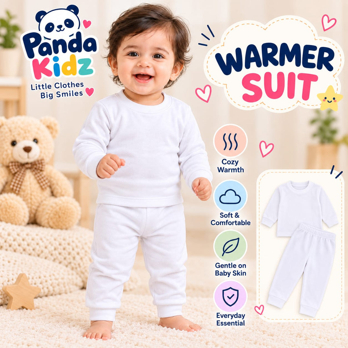 CN29 Polyester Thermal Body Warmer Set for Kids