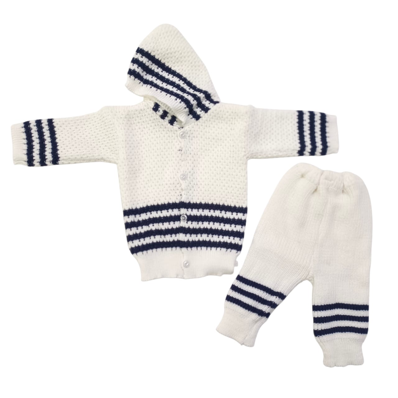 CNW37 New Born Winter knitted Hooded Dress