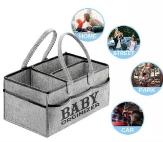 Foldable Baby Diaper Organizer Portable Storage Basket