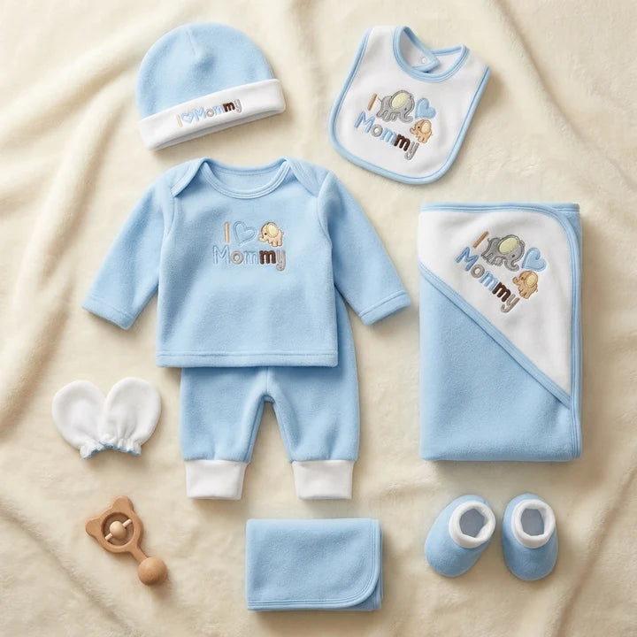 Winter Fleece Newborn Starter Set 11 Pcs