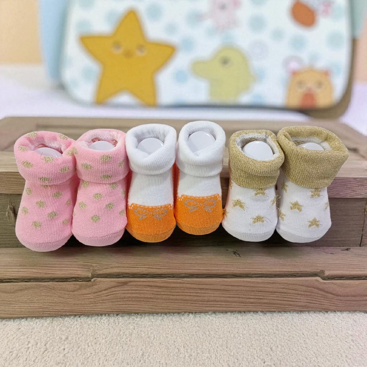 AC51 Imported Pack of 3 Baby Booties