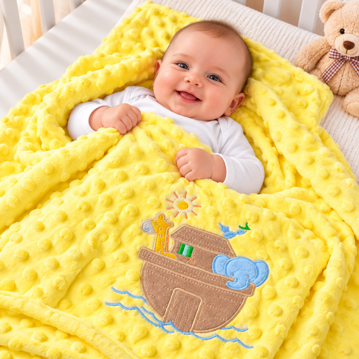 AC009 Imported Baby Blanket Bubble Design