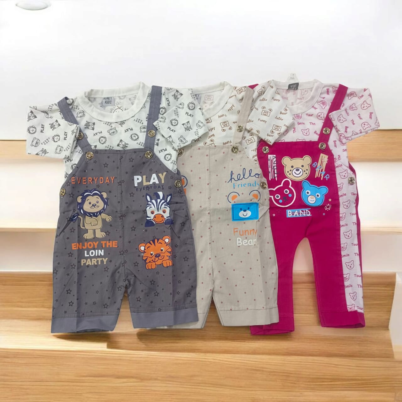 CN606 Summer Formal Romper with Shirt Pack Of 3