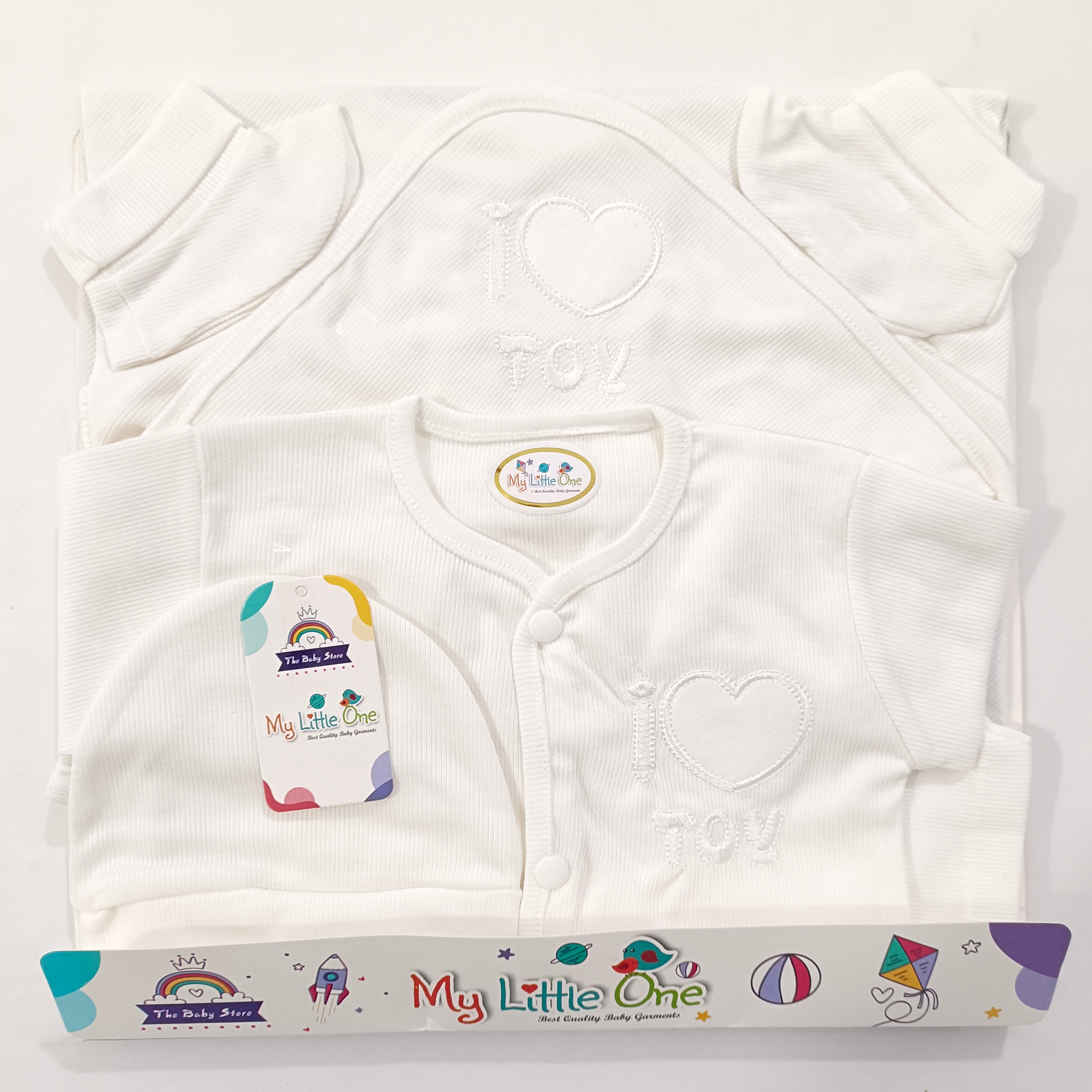 CN508 Pure White Summer Soft Cotton Starter Set 5 Pcs