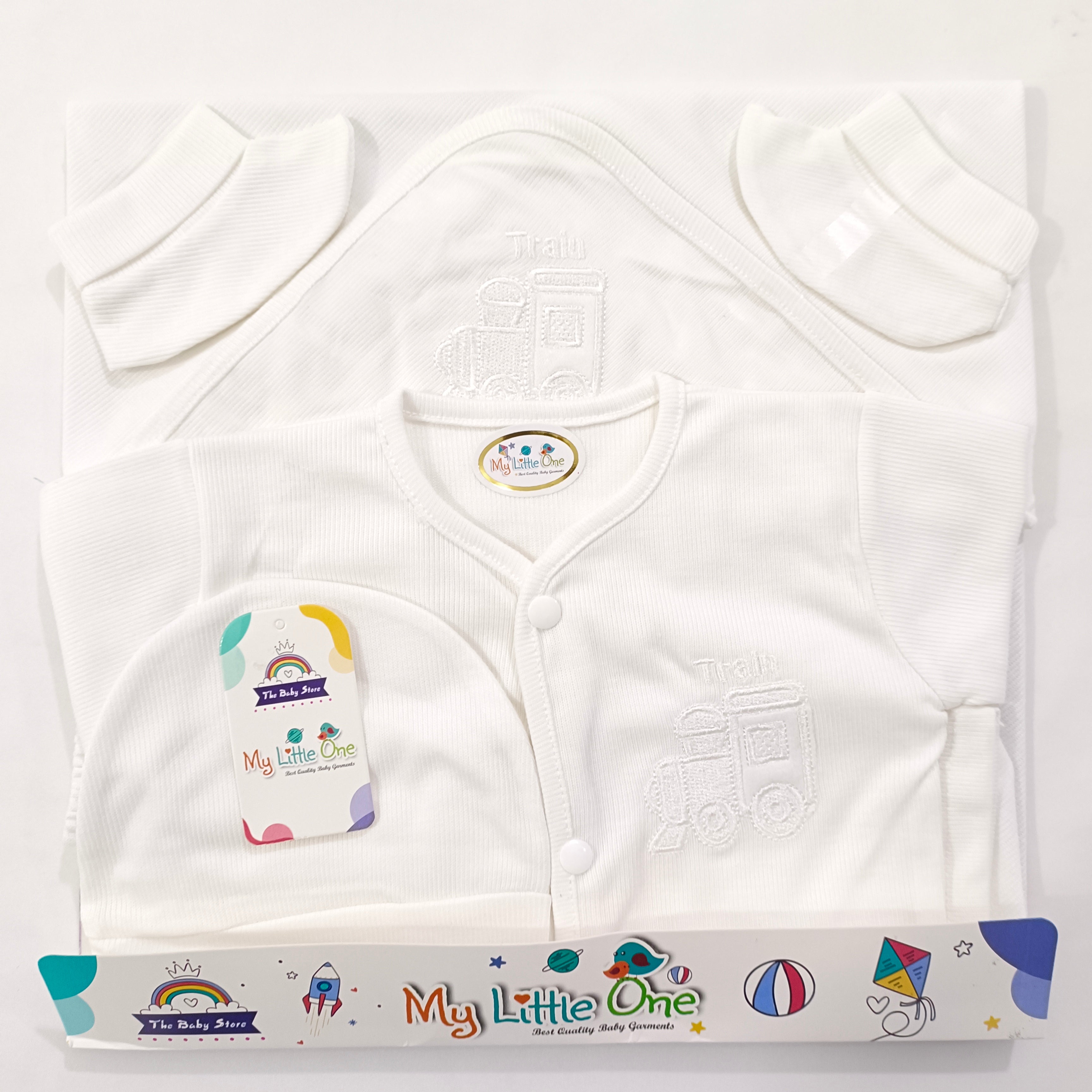 CN506 Pure White Summer Soft Cotton Starter Set 5 Pcs