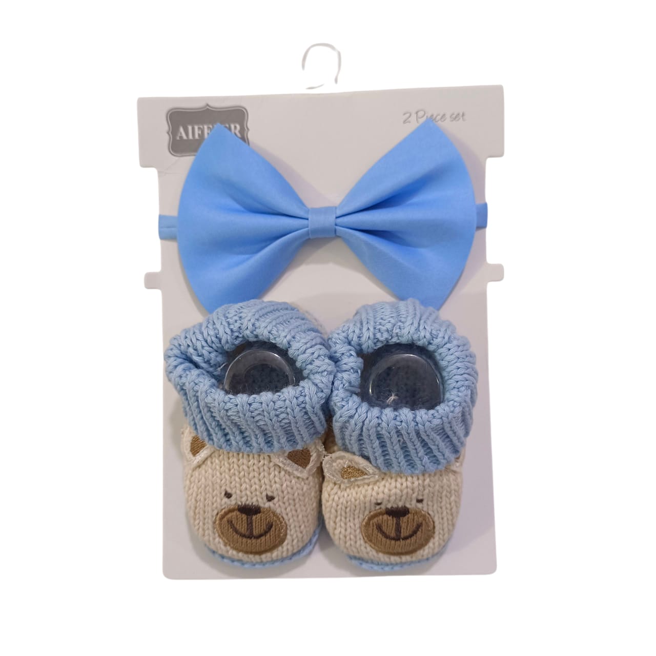 AC012 Baby Woolen Booties and Bow Tie