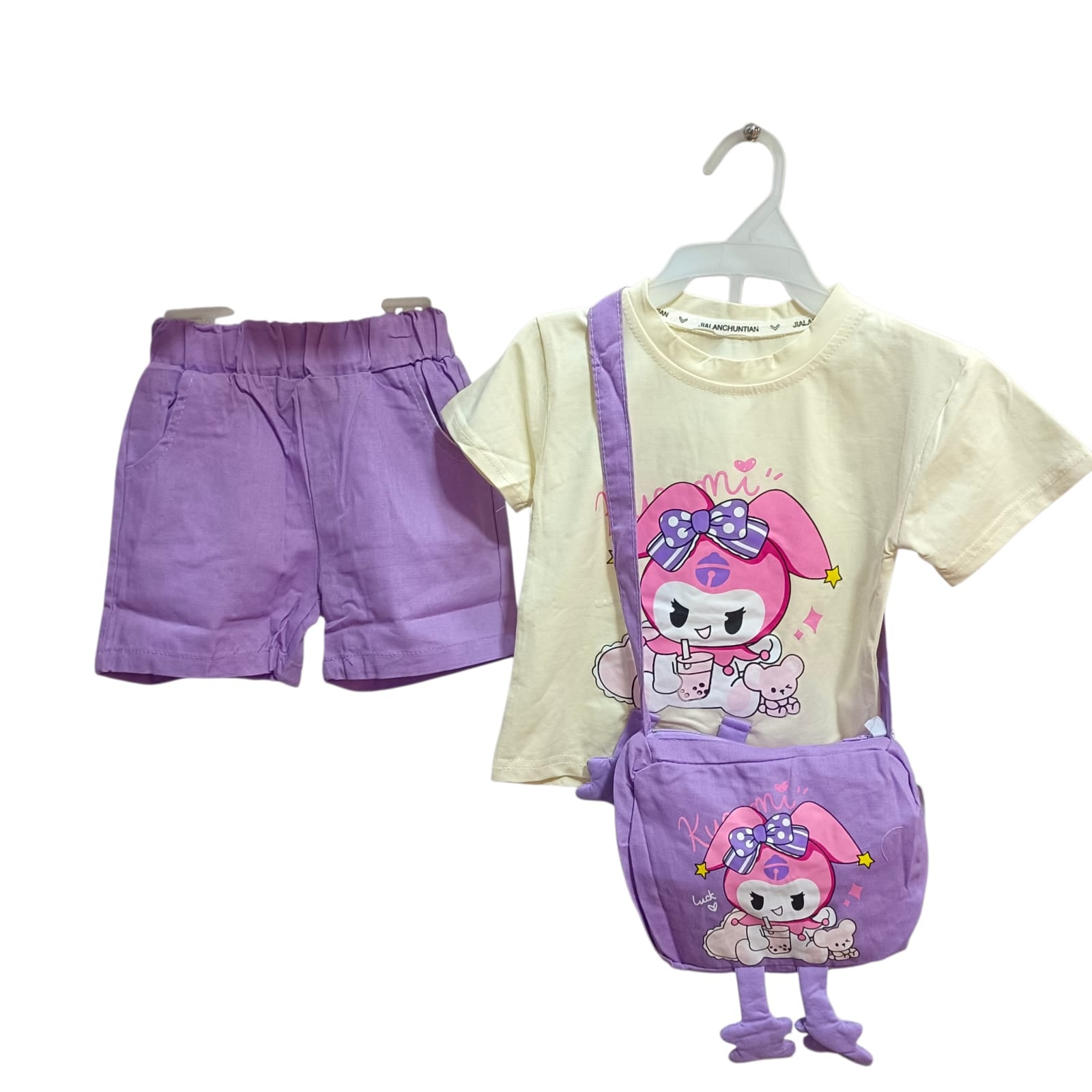 CN729 Imported Summer Formal Baby Girl Dress with Toy Bag