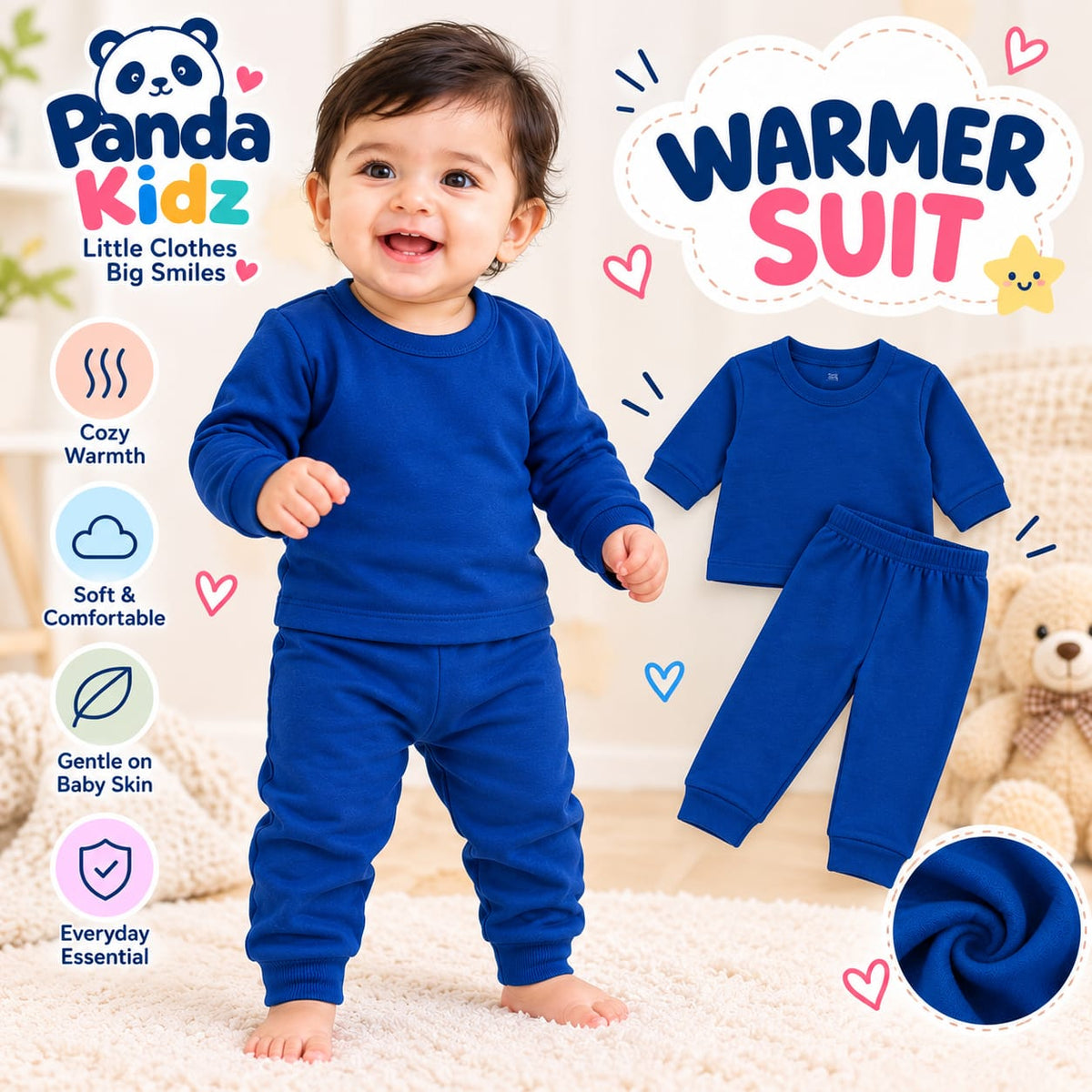 CN28 Polyester Thermal Body Warmer Set for Kids
