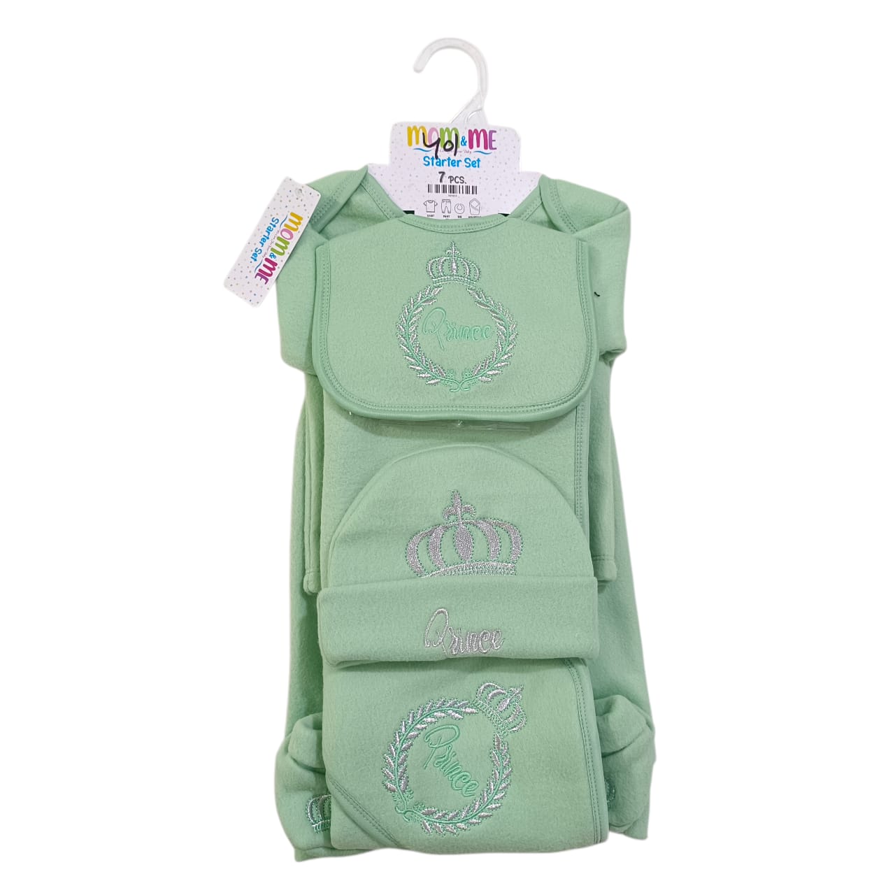 CNW401 Newborn Winter Fleece Prince Starter Set 7 Pcs