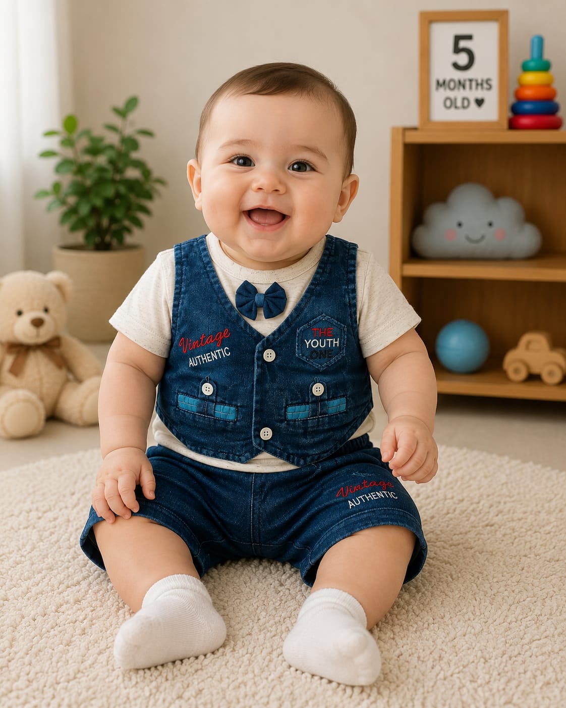 CN717 Summer Formal Denim Dress